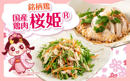 【全3回定期便】桜姫ヘルシーセット 計4kg（鶏むね・ささみ 各2kg）【東日本フード株式会社】 国産 鶏 むね肉 ムネ ささみ ささみ肉 冷凍 北海道 [AXBM059]