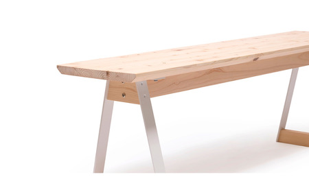 ベンチ 無垢材 ひのき kinari Bench(キナリ ベンチ)  White【幅120cm×奥行32cm】 M-mp-A64A