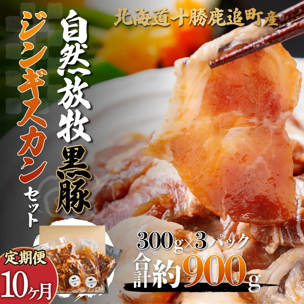 【定期10ヶ月】鹿追産 自然放牧黒豚ジンギスカンセット SKN036