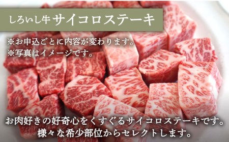 人気返礼品セット！しろいし牛 手ごねハンバーグ 5個＆サイコロステーキ 500g 佐賀セントラル牧場 [IAH182]