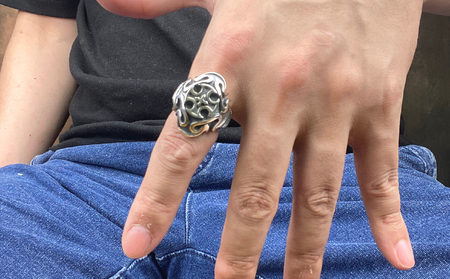Double iron cross ring ダブル アイアン クロス リング ｜ リング 指輪 シルバーリング シルバー シルバー925 ハンドメイド 手作り ゆびわ りんぐ アクセサリー 十字架 