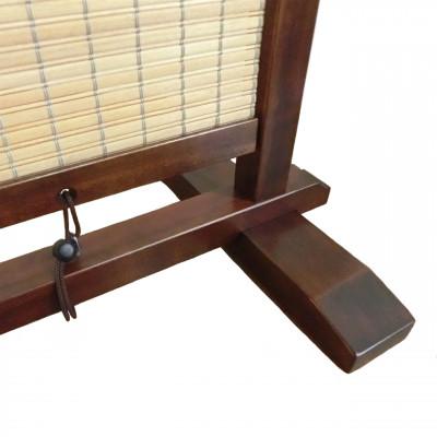 ふるさと納税 富田林市 土肥家具工芸の衝立 木簾50タイプ ブラウンxライトブラウン 天然木無垢材のインテリア家具間仕切り |  | 03