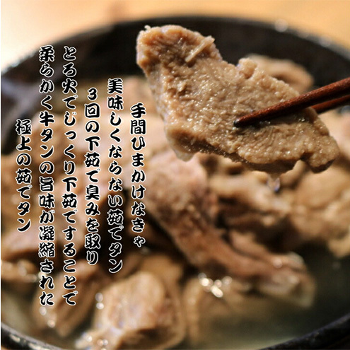 あっさり塩茹でタン 牛タン120g 出汁120g 計240g 10個セット 塩 牛タン 冷凍 ギフト 塩タン 肉 贈り物 絶品 タンシチュー 牛タンカレー おでん 塩茹で 岩沼市_イメージ3