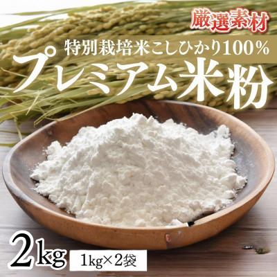 ふるさと納税 小浜市 プレミアム米粉2kg(1kg×2袋)