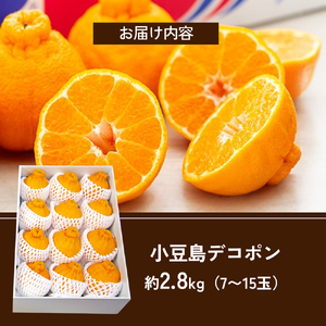 デコポン 小豆島デコポン 不知火 柑橘 フルーツ デコポン【約2.8kg】