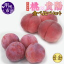 【ふるさと納税】 もも 貴陽 すもも 約2kg 5～10玉 約3kg 8～14玉 約4kg 10～18玉 食べ比べ セット プラム 白鳳系 白桃系 桃 甲州市産 果物 フルーツ 人気 産地直送 旬 新鮮 7月中旬～8月中旬発送 冷蔵 数量限定 期間限定 贈答 ギフト 山梨 甲州市 （APX）