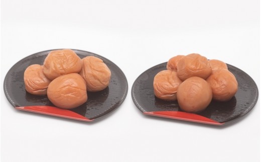 
                  紀州南高梅セット 村っ子梅（塩分約8％）600g・梅フレッシュ（塩分約5％）600g  計1.2kg / 田辺市 紀州南高梅 南高梅 梅干し 梅干 梅 うめ 肉厚 お米 おにぎり 【fuz028-2】
                