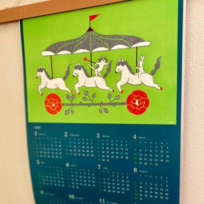 ふるさと納税 秋田市 貼り絵作家sanemi 2026年カレンダー(通年用A3サイズ)|15_olt-020101 |  | 03