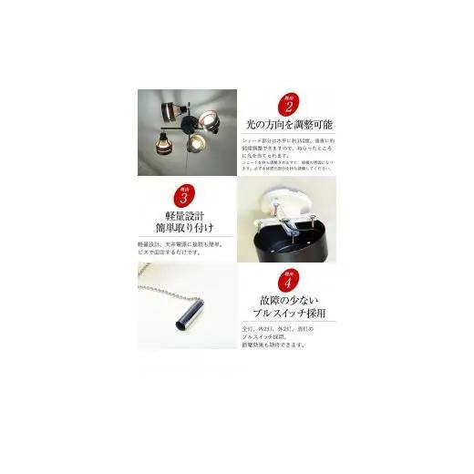シーリングスポットライト クロス プルスイッチ 天井照明 KMC-4921BR LED昼白色付属[882]