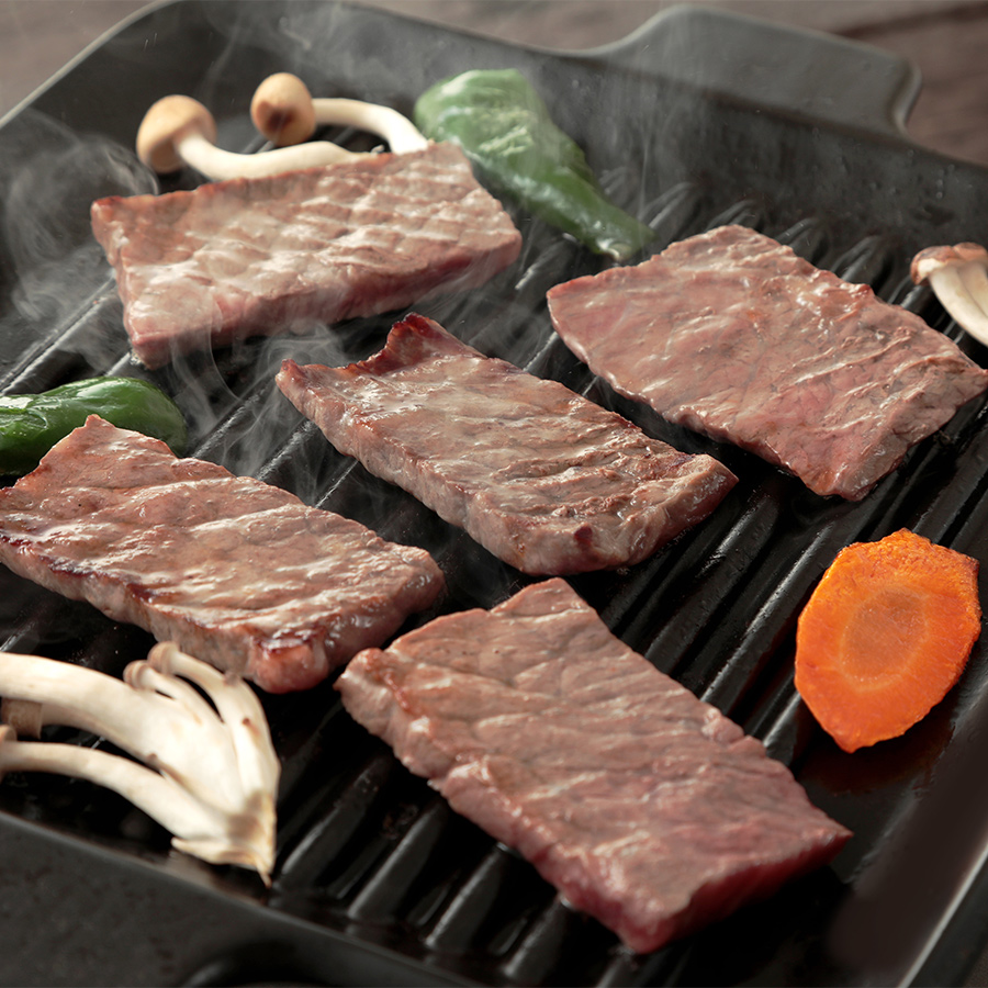 ＜小川ミート＞Ａ5等級「飛騨牛」【雌牛】赤身肉焼き肉用（モモ）500ｇ