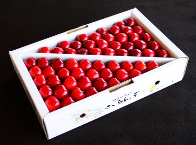 【2024年6月～7月発送分先行受付】「秀品」さくらんぼ紅秀峰1kg（2L玉以上・化粧箱・手詰）_H046(R6)