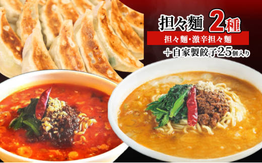 担々麺2種（担々麺・激辛担々麺）＋自家製餃子25個入り FAD-1341