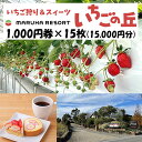 【ふるさと納税】まるは食堂 マルハリゾート いちごの丘1,000円券15枚（15,000円分）※着日指定不可