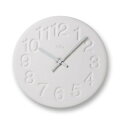 【ふるさと納税】珪藻土の時計 / ホワイト （LC11-08 WH）Lemnos レムノス 時計　【工芸品 装飾品 民芸品 伝統技術 インテリア 時計 掛け時計】　お届け：※申込状況によりお届け迄1～2ヶ月程度かかる場合があります。