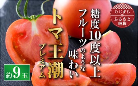 2025年1月中旬から順次発送【糖度10度以上】高糖度トマト 「トマ王 潮プレミアム」約9玉～【配送不可地域：離島】