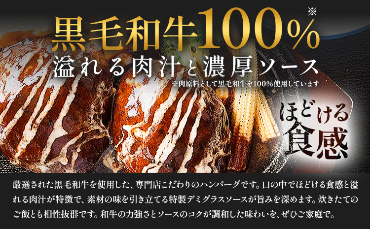 プレミアム ハンバーグ 6個 焼肉一福《60日以内に出荷予定(土日祝除く)》黒毛和牛 和牛 国産 冷凍 個包装 ジューシー 肉汁 贅沢 晩ごはん 惣菜 おかず デミグラスソース