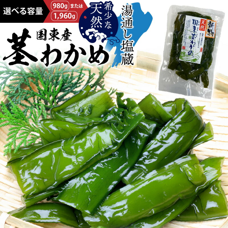 【ふるさと納税】国東 天然 茎わかめ 選べる容量 140g × 7P 980g 280g × 6P + 140g × 2P 1,960g くき ワカメ 海藻 海藻サラダ キンピラ 酢のもの 煮もの 小分け お徳用 大容量 コリコリ 食感