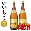 【ふるさと納税】＜本数が選べる！＞いいちこ ビン 20度(1800ml・2本、4本、6本)酒 お酒 焼酎 麦焼酎 アルコール 三和酒類【114002300・114002400・114002500】【一般社団法人　地域商社USA】