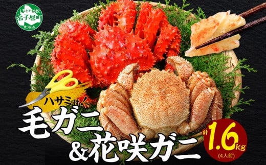 
2482. カニ 蟹 毛蟹 花咲ガニ 食べ比べ セット 足 800g 専用ハサミ付 かに カニ 毛ガニ 毛がに 毛カニ 丸ごと 脚 花咲蟹 花咲カニ 蟹肉 ボイル 送料無料 43000円 北海道 弟子屈町
