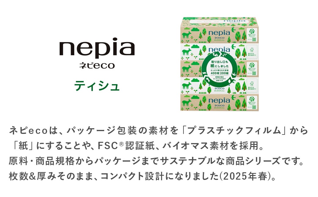 ★家計応援★【年内配送】ネピア　ネピecoティシュ200組　5箱×12パック