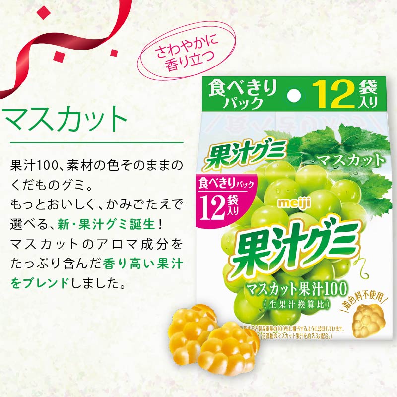 明治 果汁グミスマートパック マスカット 163ｇ × 5個 グミ お菓子 おやつ フルーツ 果物 果汁 詰め合わせ 詰合せ セット  まとめ買い 静岡県 藤枝市