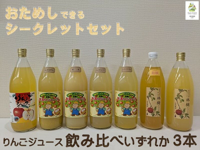 【ふるさと納税】担当者おすすめ　中川村の味覚セット [おためし りんごジュース 3本 限定]