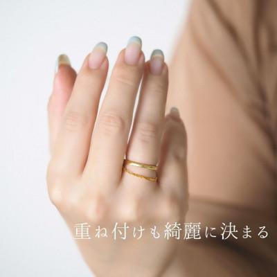 ふるさと納税 山梨県 【山梨県】【ジュエリー】K24 pure gold/ピュアゴールド チェーンリング |  | 03