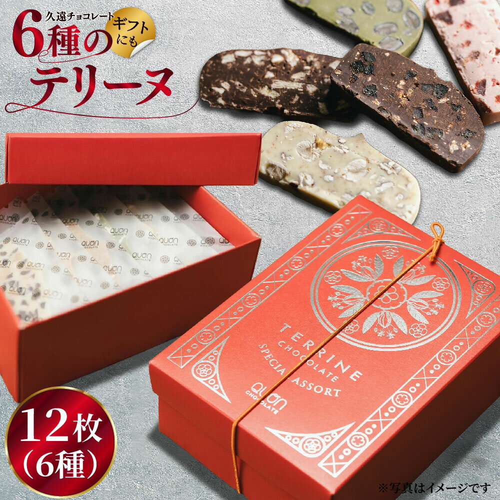【ふるさと納税】久遠チョコレート テリーヌ12枚(6種)セット【久遠チョコレート佐世保店】チョコレート スイーツ ギフト対応 プレゼント バレンタインデー 母の日 父の日