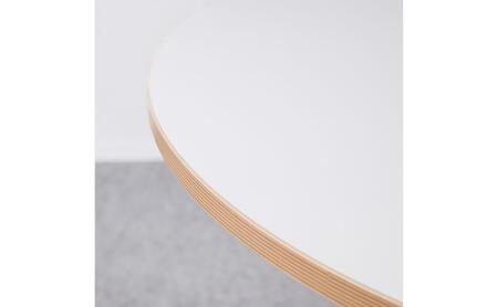 ＆FREL AXカフェテーブル 天板 オフホワイト 直径80cm x 高さ72cm 選べる脚色 全3色　国産家具 組立簡単 家具 机 テーブル インテリア アイボリー