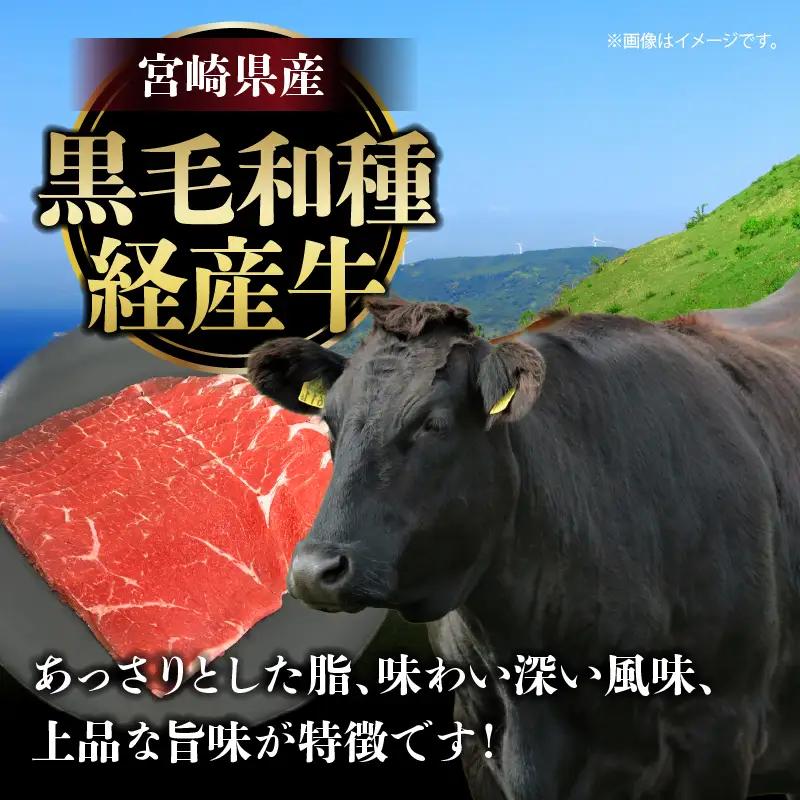 牛肉 スライス 牛肉[黒毛和牛 モモ 600g 宮崎県産]
