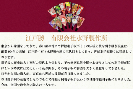 CT008-1　干支押絵羽子板　とり（６寸）