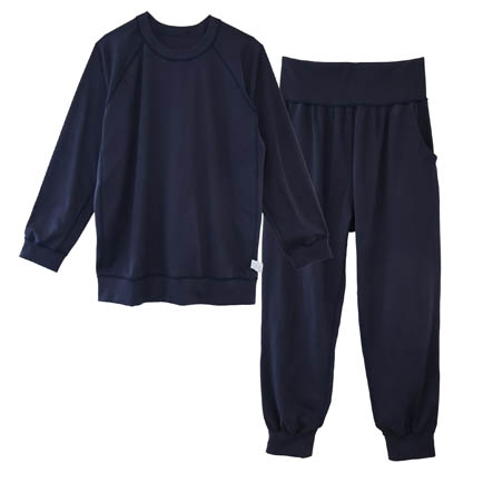 
                  Fleep　肌にやさしいふんわりコットンパジャマ（男女兼用） ／ 綿100％ トップス ボトム 伸縮性 シンプル ユニセックス 埼玉県 No.609
                