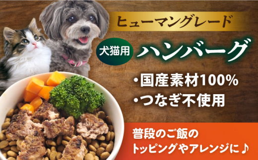 【全12回定期便】ペットフード 鶏むね 100%ハンバーグ 10個セット ペット 犬 猫 手作り 国産 てづくり こだわり ドッグフード  横須賀 【ペットフードYM japan】 [AKEX009]