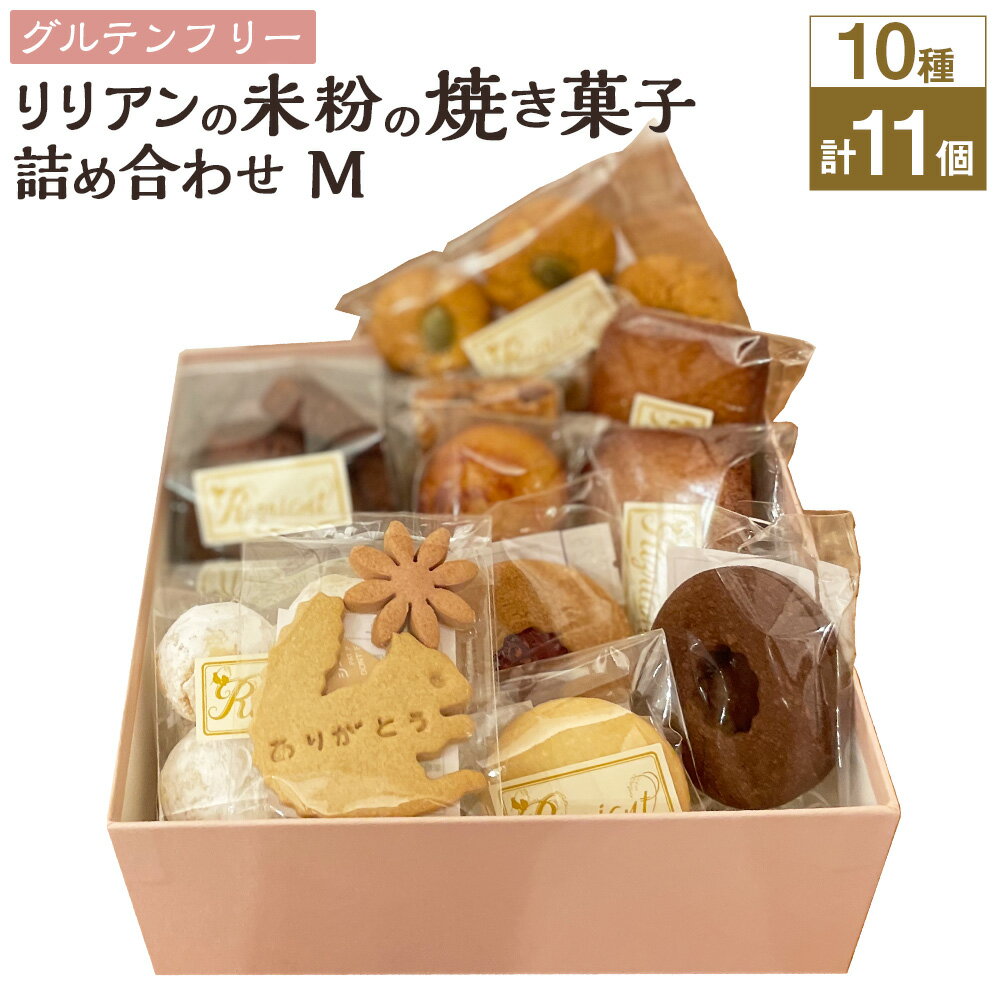 【ふるさと納税】リリアンの米粉の焼き菓子 詰め合わせM（グルテンフリー） 11個 クッキー サブレ スノーボール フィナンシェ チョコ バニラ ラズベリージャム カボチャ セット お菓子 洋菓子 スイーツ 東京都 武蔵野市 送料無料