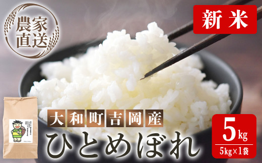 ＜先行予約！2025年9月下旬から順次発送予定＞【令和7年産 新米】お米農家直送！ひとめぼれ 5kg お米 おこめ 米 コメ 白米 ご飯 ごはん おにぎり 宮城米 新米 令和7年産 お弁当 【お米農家ろくすみファーム】 ta523