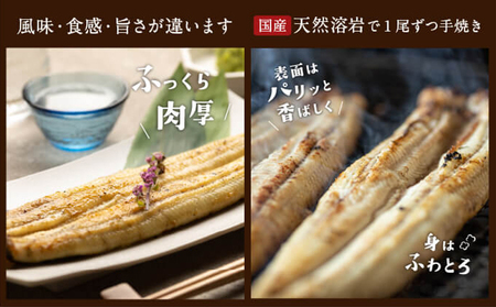 うなぎ 朝じめ 溶岩焼き 白焼き 2尾 土用の丑の日 うなぎ