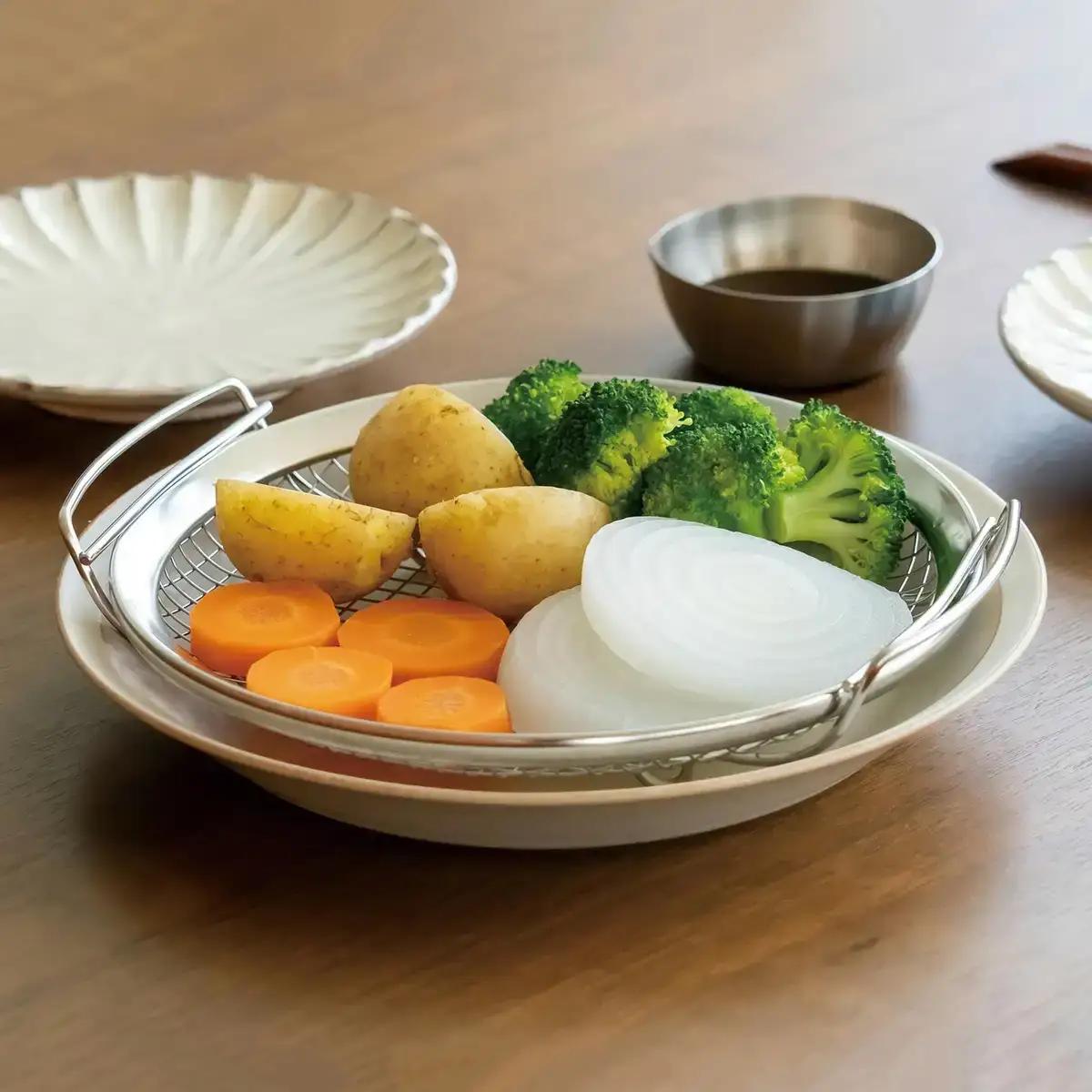 家事問屋 蒸しかご 直径24cm以上のフライパン対応 燕三条製 下村企販