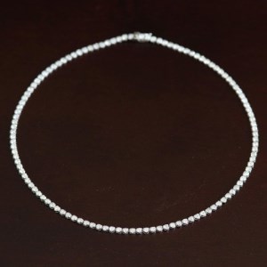 プラチナ900ダイヤモンド7.00ctテニスネックレス【ストレート】【配送不可地域：沖縄県】【1396297】