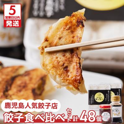 ふるさと納税 鹿児島市 【5営業日以内に発送】鹿児島人気餃子店の餃子食べ比べセット　K118-001