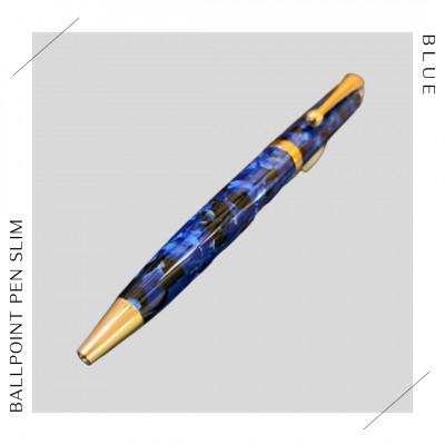 ふるさと納税 東大阪市 【青】手作りボールペン1本(スリム) |  | 02