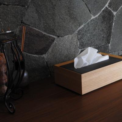 ふるさと納税 浜田市 石州瓦とクリの木のティッシュボックス |  | 01