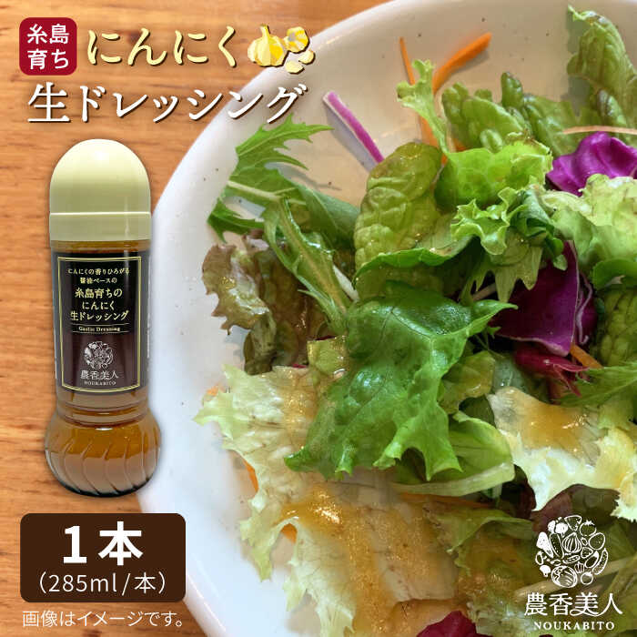【ふるさと納税】糸島そだちのにんにく 生ドレッシング（285ml×1本）糸島市 / 農香美人 [AAG010] 7000円 7千円