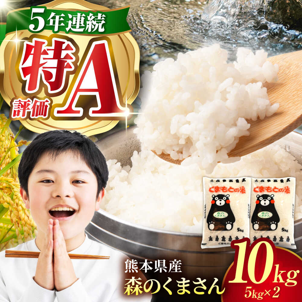 【ふるさと納税】〈令和7年度産米〉熊本県産 森のくまさん 白米 10kg (5kg×2) 米 お米 ご飯 こめ【有限会社 あそしな米穀】[ZBI034]