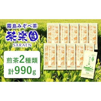 ふるさと納税 霧島市 霧島茶のどかな一日2種セットBコース(合計990g)【茶楽園】　B0-203
