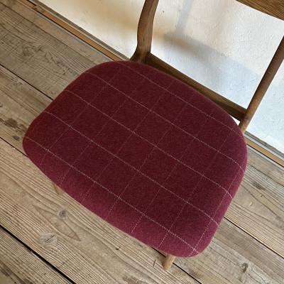 ふるさと納税 富田林市 Cordial Dining Chair ブラウンフレーム リボン エンジ 【SWOF】 |  | 01