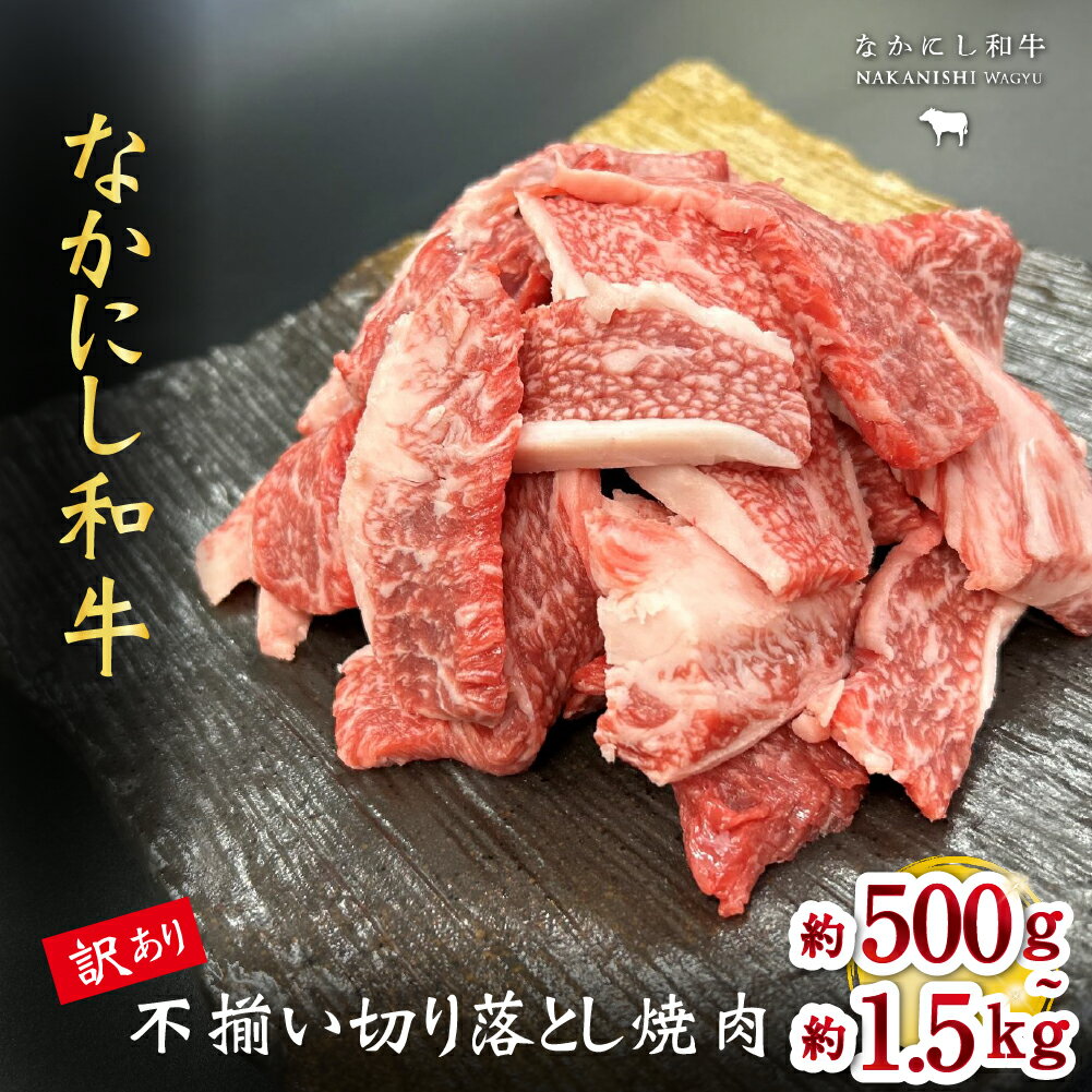 【ふるさと納税】宮崎県西ノ原牧場・なかにし和牛訳あり不揃い切り落とし焼肉 500g~1.5kg（国産 牛肉 肉 宮崎牛 黒毛和牛 お肉 切り落とし なかにし和牛 焼肉 人気 訳あり 不揃い ）