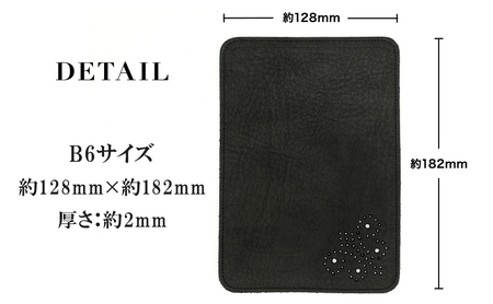 マウスパッド 本革 牛革 B6サイズ レザー 撥水 天然皮革 革小物 小物置き【typeA・ブラック】 雑貨 日用品 