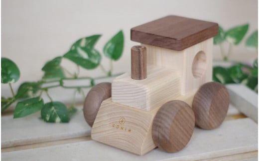 IKONIH オルゴールトレイン/ おもちゃ 子供 こども オモチャ 玩具 プレゼント お祝い 木 出産祝い 安全 オーガニックトイ ファーストトイ 電車 でんしゃ トレイン アイコニー  【kip0