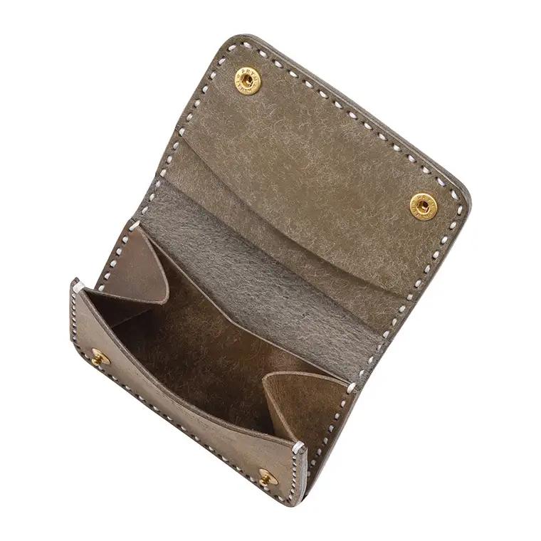 豊岡財布 haaki Leather コインパース HLW304 / グリージオ / コインケース 小銭入れ カード入れ 手のひらサイズ 財布 サイフ ブランド 牛皮革 プエブロレザー 革 メンズ レ