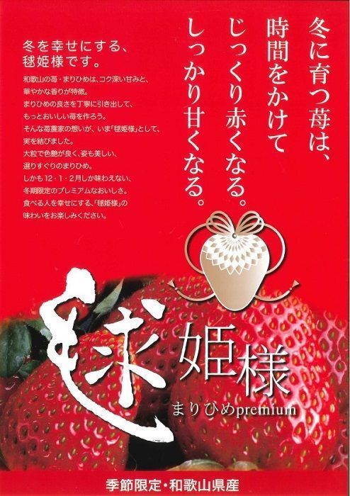 季節限定 まりひめプレミアムいちご「毬姫様」(A155-2)